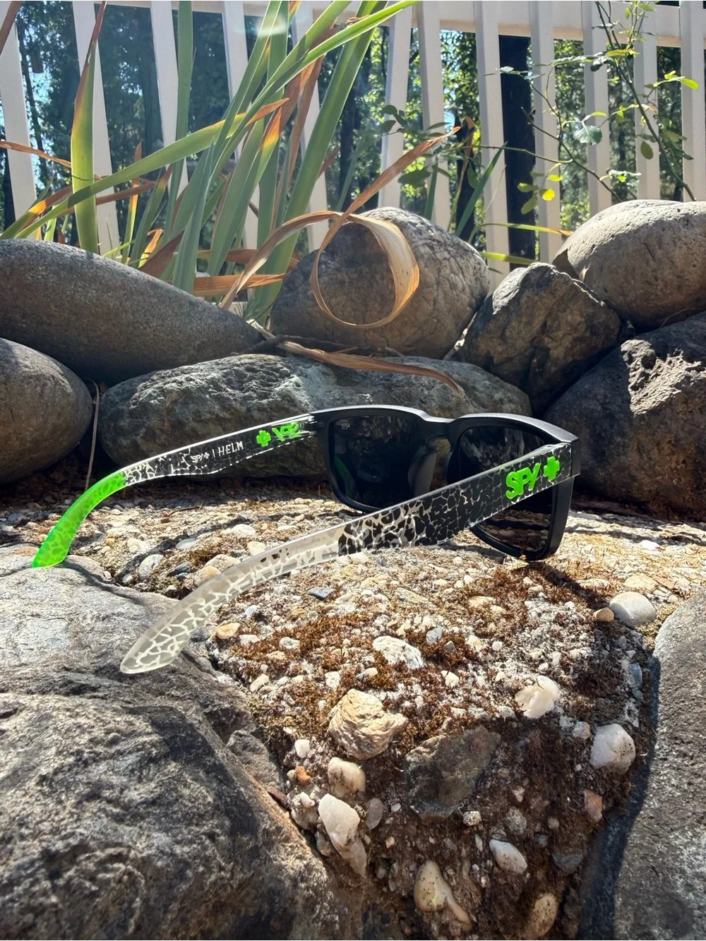 New Spy+ Optic Sunglasses in Black Green Alligator Helm UV400 Ken Block 43